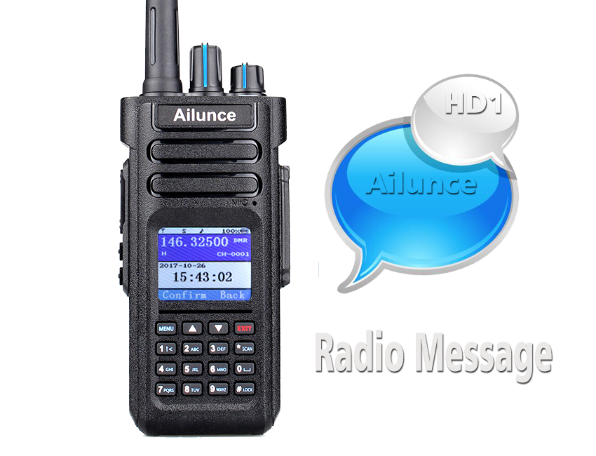 Text messaging on two way radios